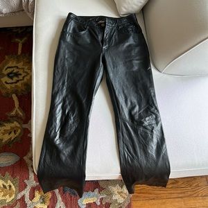 Vintage Harley black leather pants
